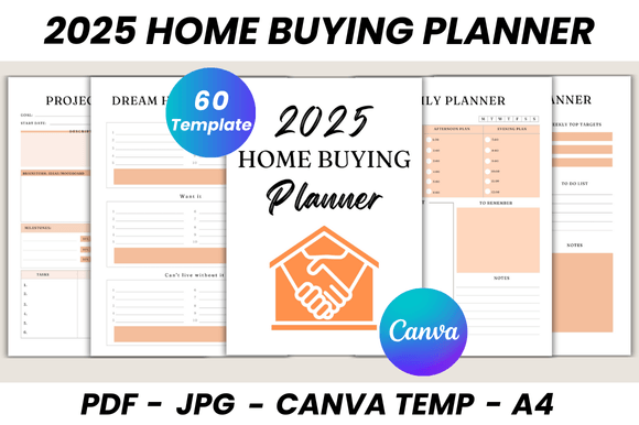 Download 2025 Home Buying Planner Canva Template - Home Collection