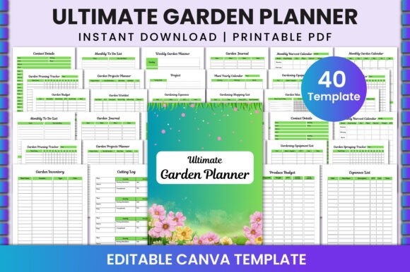 Download Ultimate Garden Planner for Canva KDP - Ultimate Collection
