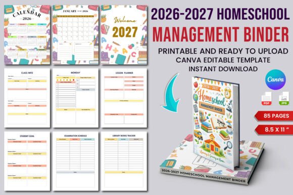 Download 2026–2027 Homeschool Management Binder - Home Collection
