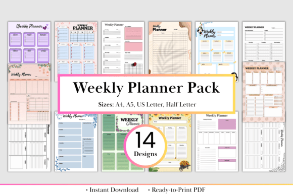 Download Ultimate Weekly Planner Bundle - Ultimate Collection