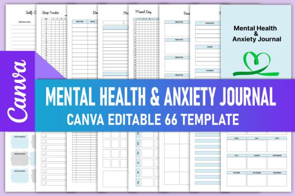 Download Mental Health &amp; Anxiety Journal Canva - Mental health Collection
