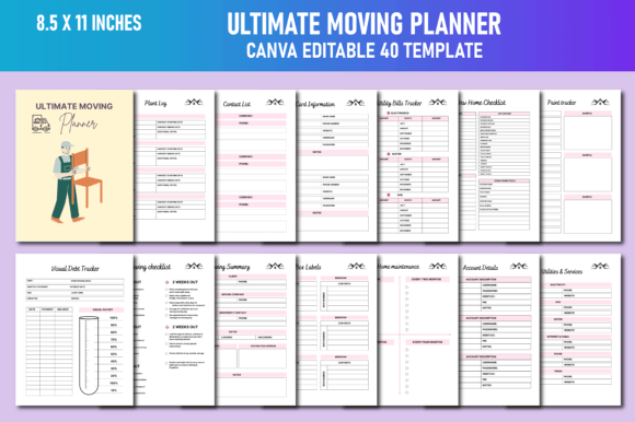 Download Ultimate Moving Planner Canva KDP - Ultimate Collection