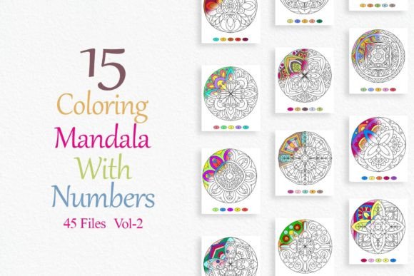 Download Coloring Mandalas by Numbers Vol-2 - Mandalas Collection