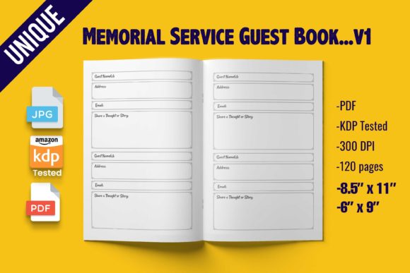 Download Memorial Service Guest Book ~ KDP - Memorial service Collection